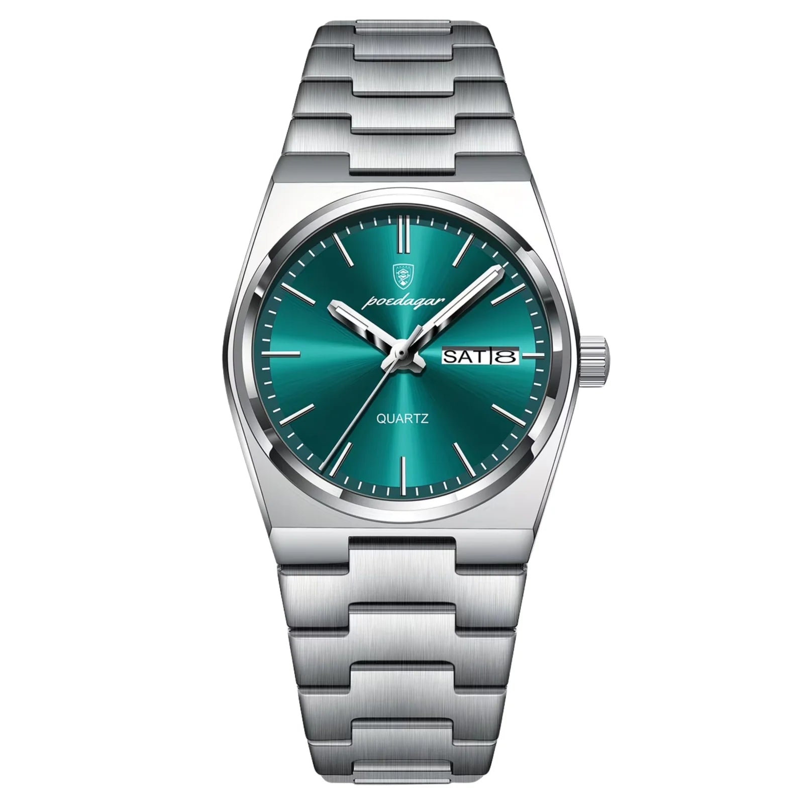POEDAGAR 930 Luxury Men's Quartz Watch – Emerald Green