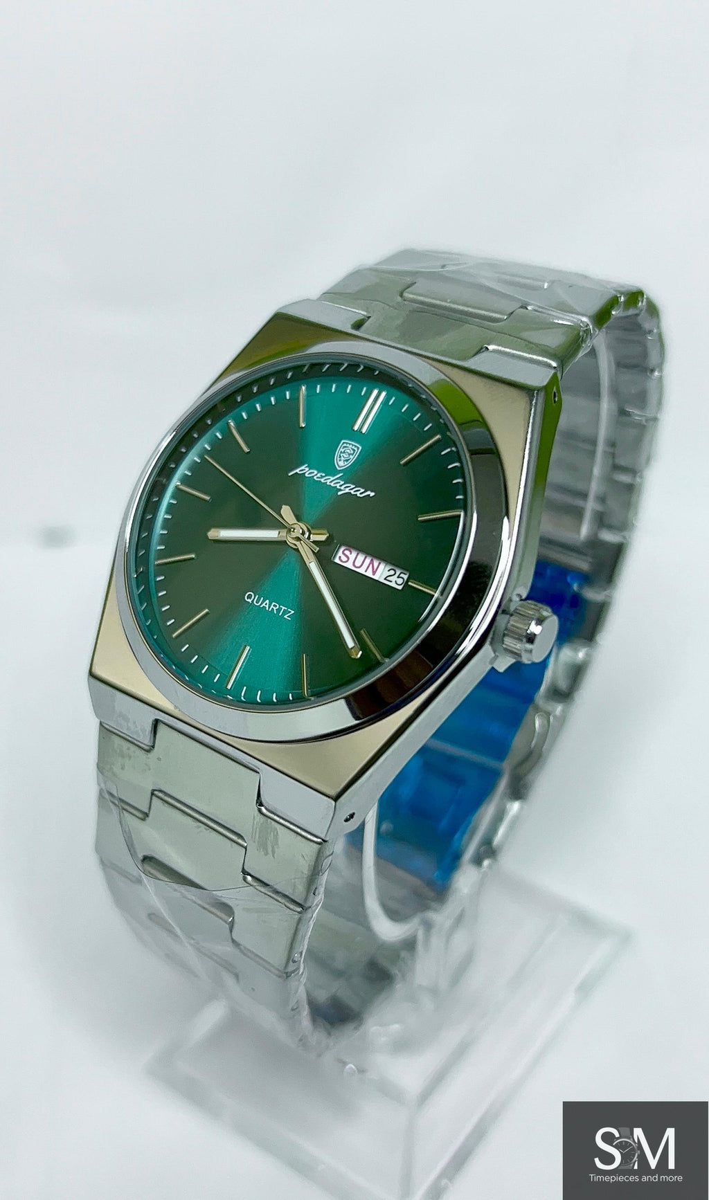 POEDAGAR 930 Luxury Men's Quartz Watch – Emerald Green