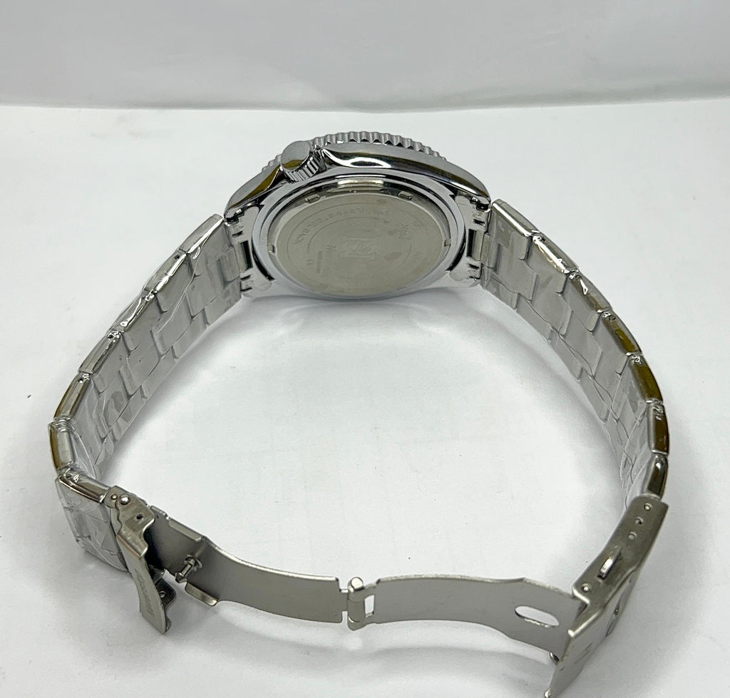 NeverStop N980 Men's Stainless Steel Watch – Blue Dial & Pepsi Bezel