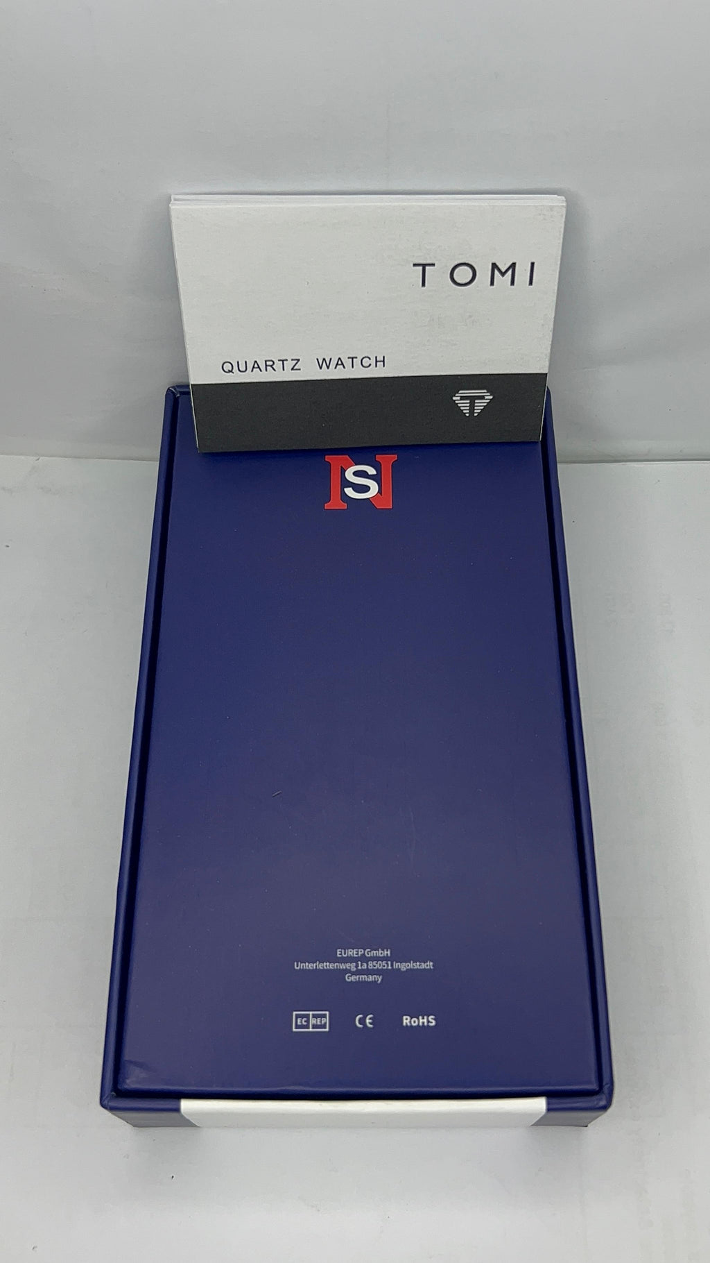 NeverStop N980 Men's Stainless Steel Watch – Blue Dial & Pepsi Bezel