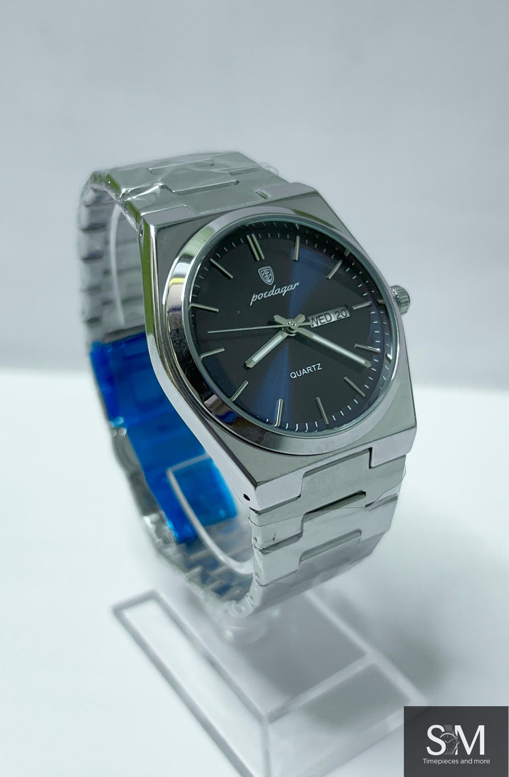 POEDAGAR 930 Luxury Men's Quartz Watch – Deep Navy Blue