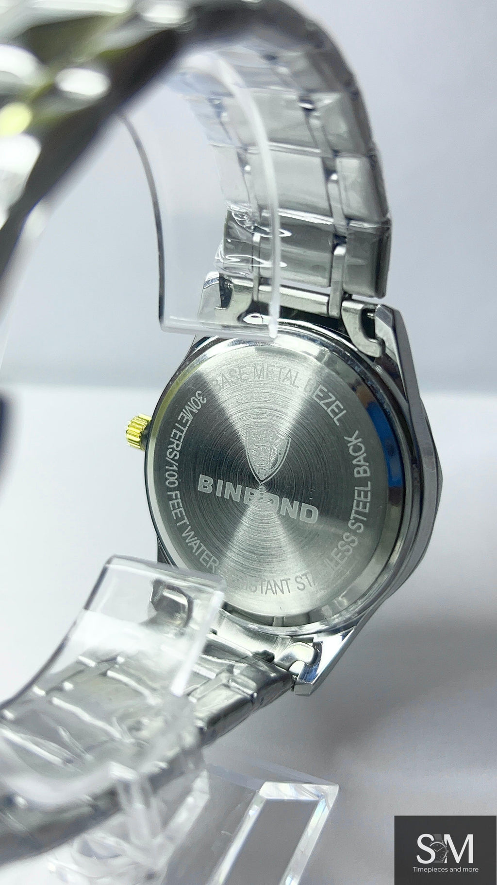 Binbond Royal Blue & Gold Stainless Steel Quartz Watch