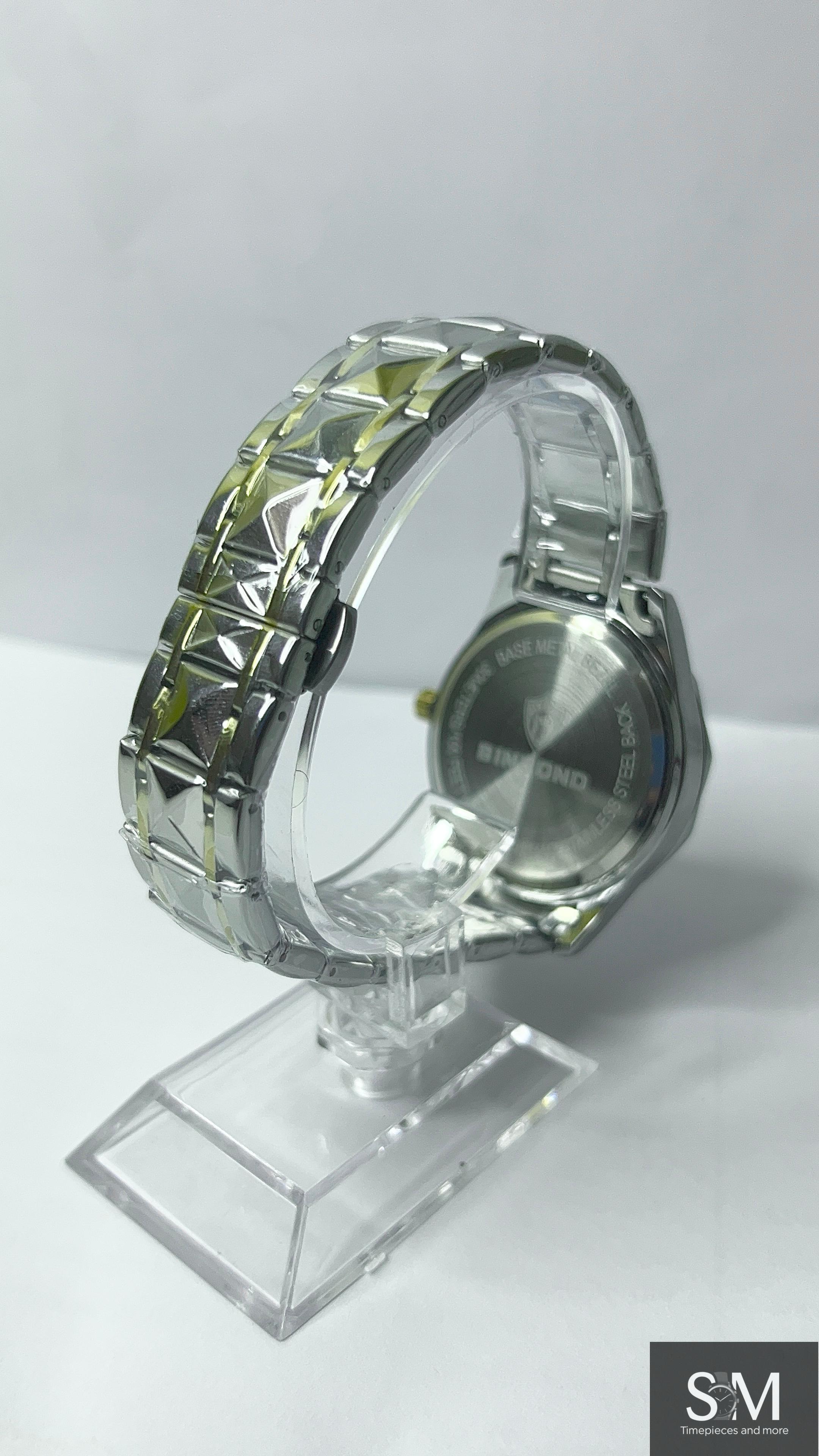Binbond Royal Blue & Gold Stainless Steel Quartz Watch